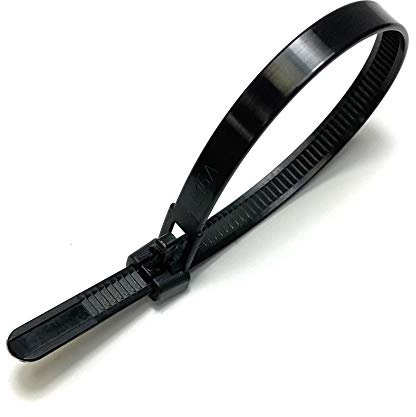 Sujetacables, reutilizables, liberables, 10 piezas, colores negro, natural y verde