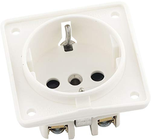 Berker 941952502 Integro Schuko-Steckdose mit erhöhtem Berührungsschutz, polarweiß matt