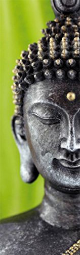 1art1 Budismo Estatua De Buda, Verde, 1 Parte Fotomural Autoadhesivo 240x75 cm