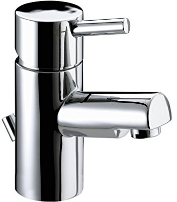 Bristan Prism Bathroom Taps, Chrome Basin Mixer tap | PM BAS C, Modern design, Includes pop-up waste, Bathroom sink taps, Matching bath taps and showers available, Lifetime Cover