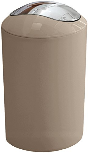 Kleine Wolke 5063271858 Glossy Schwingdeckeleimer, Taupe, 20 x 30 cm, 36 x 92 cm