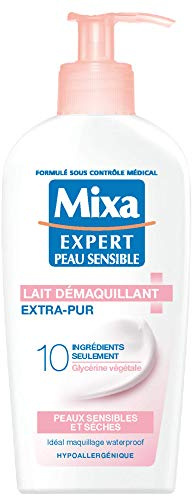 Mixa Expert anti-torrhet rengöringsmjölk för känslig hud med Glycerin 200 ml 2 förpackningar