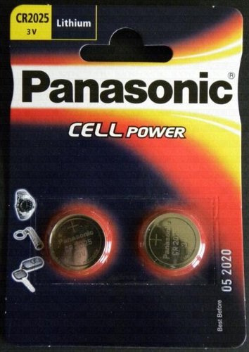 Panasonic eine (1 Twin Pack (2 batterien) cr2025 Lithium knopfzellen 3v blisterverpackung