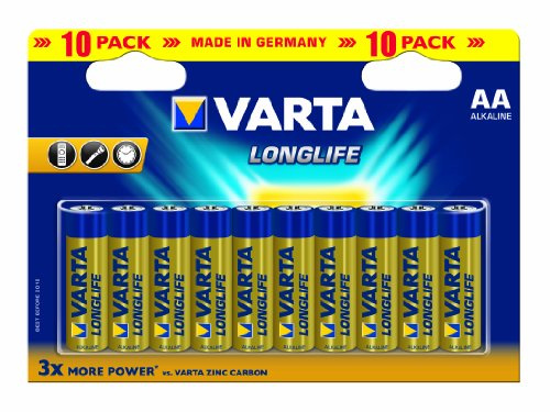 Varta Batterie AA Longlife 2 Confezioni da 10 (20 batterie)