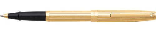 Sheaffer 9475-0F Füllhalter Sagaris Korpus Chrom-Kappe mit Gold-Ton Trim, glänzend schwarz