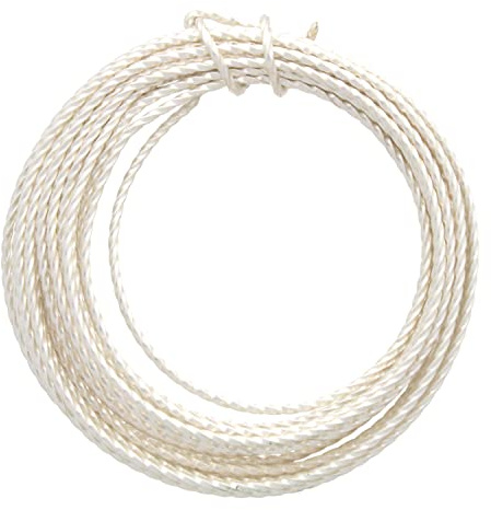 18 Gauge Twisted Square Wire Silver Plated Copper 8 Feet