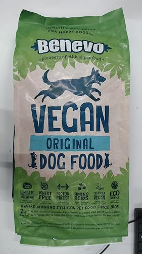 Benevo Hundefutter vegan trocken (1.8kg), Hypoallergen, weizenfrei, GVO-frei, Trockenfutter für alle Rassen mit essentiellen Fettsäuren, Taurin, L-Carnitin, PETA und Vegan Society UK genehmigt