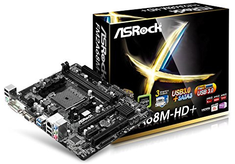 Asrock FM2A68M-HD+ Scheda Madre, Nero