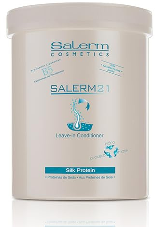SALERM - Instant Hair Conditioner 21 Silk Protein - 1000 ml - Leave-In or Rinse-Out Conditioner - with Silk Proteins - Heat Protector and Hydrating