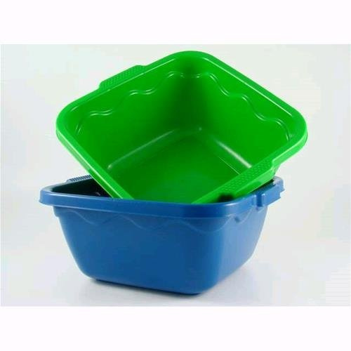 Contenitore Bacinella Quadra 38x37x16cm In Plastica Colori Ass. 1pz 7403