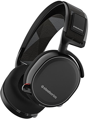 SteelSeries Arctis 7 [Legacy Edition], Drahtlos Gaming-Headset, DTS 7.1 Surround für PC, PC / Mac / PlayStation 4 / Mobilgerät / VR, Farbe schwarz