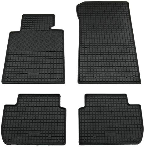 Gummi Fußmatten Set, 4teilig, Gummifußmatten Gummimatten Matten