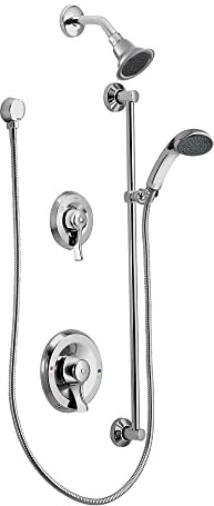 Moen 8342 M-Dura Showering Commercial Posi-Temp Two-Handle Shower Only Set, Chrome
