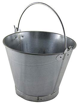 WURKO 01120012 - Cubo chapa galvanizado asa lisa 30 cm-10l