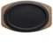 Ilsa Plato Oval 32x22 Hierro con Madera, Metal, Multicolor