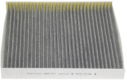 PURFLUX AHC191 Innenraumfilter Pollenfilter Aktivkohlefilter Höhe: 32 Breite: 216 Länge: 252 Kompatibel mit VW POLO 9N Polo Schrägheck 6R1, 6C1, SKODA Fabia II Schrägheck 542, SEAT