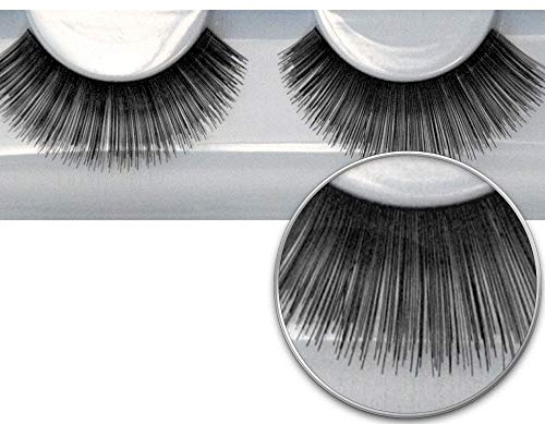 Grimas professionelle Echthaar Wimpern | Nummer 102 - schwarz, voll und lang | Hochwertige Volumen Wimpern mit natürlichem Look für Alltag, Karneval, Theater und mehr