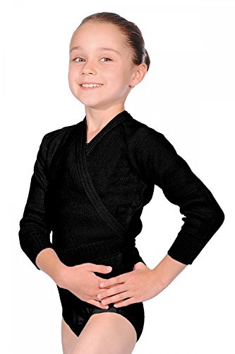 Roch Valley Acrylic Crossover Cardigan 30 Black
