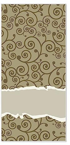 banjado® Magnettafel 37 x 78cm / Magnetwand aus Metall/Magnetpinnwand als Memoboard/Pinnwand Magnettafel Küche, Büro, Kinderzimmer inkl. 4 Magnete & Montageset - Motiv Kringel