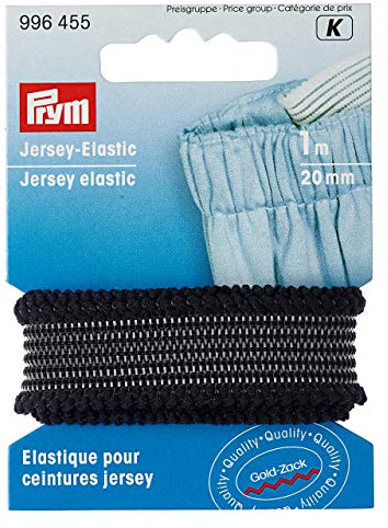 Jersey-Elastic 20 mm schwarz