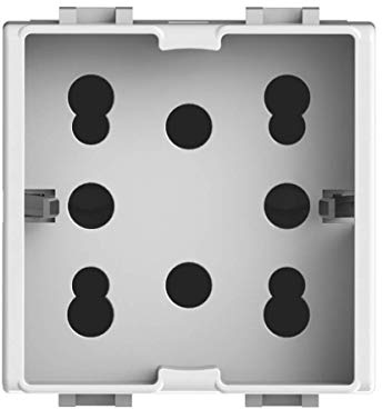 4box - Presa da Incasso Side Compatibile con Bticino® Matix™. 3 Prese in 1: permette di collegare una spina schuko o due spine 10/16A. Occupa due soli slot. Facile da installare. Colore Bianco