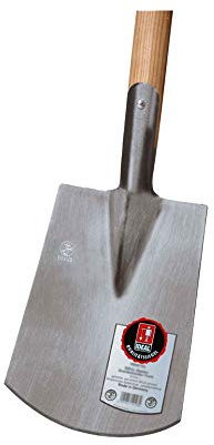 Ideal Spaten Pionier Größe 2 Bremer Form mit T-Stiel, Silber/Beige, 8 x 20 x 119 cm