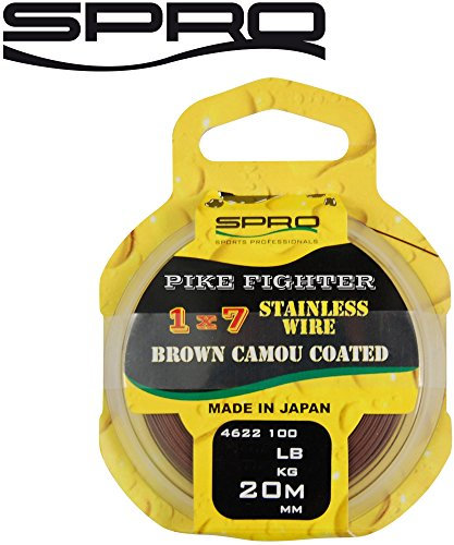 Spro Pike Fighter 1x7 Coated Wire 20m - Stahlvorfach, Durchmesser/Tragkraft:0.40mm / 20lb / 9.1kg Tragkraft