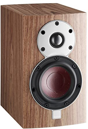Dali Menuet Walnut Loudspeaker – 2-Way Speakers with Wire, Terminal, 59-25000 Hz, 4 Ohm, Walnut