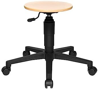 Topstar Rollhocker TEC 60 Holz Buche, Natur