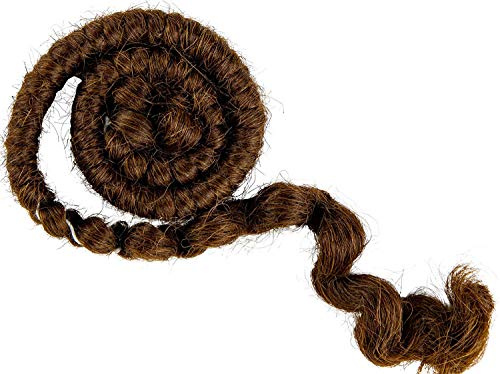 Mehron Make-up Crepe Hair 30-cm Braid (Medium Brown)