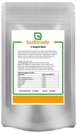 2 x 1 kg L-Arginin Base Pulver | reine Aminosäure | Hochdosiert | Nahrungsergänzungsmittel | Ohne Zusatz | 2kg