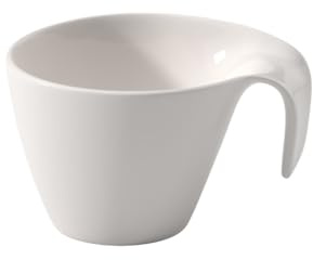 Villeroy und Boch Flow kopp, 380 ml, premium porslin, vit