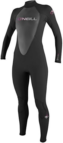 O'Neill Wetsuits Damen Neoprenanzug Reactor 3/2 mm Full Wetsuit, Black, 12, 3800-A05