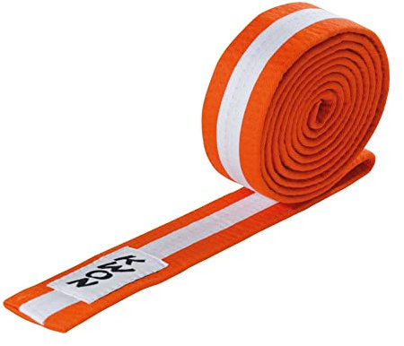 Kwon Budogürtel, mehrfarbig orange 300 cm