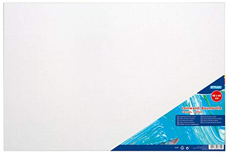 Stylex 28662 – kilram 40 x 60 cm, med duk av 100 procent bomullstyg, grundad, häftad på baksidan, för olja, akryl och temperaturfärger, gouache – målning