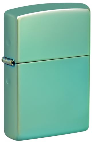 Zippo - Briquet Tempête, Vert Caméléon Poli Miroir, Modèle De Base, Rechargeable, Réutilisable, Résistant Au Vent, Coffret Cadeau, Fabriqué Aux États-Unis