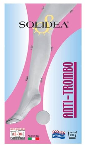 Solidea Anti-trombo Collant Coscia Colore Bianco Taglia L