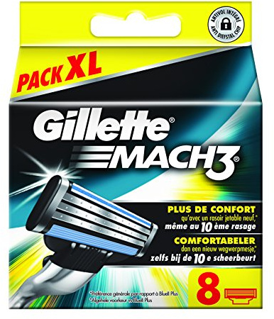 Alte Version Gillette Mach3 Rasierklingen, 8 Stück