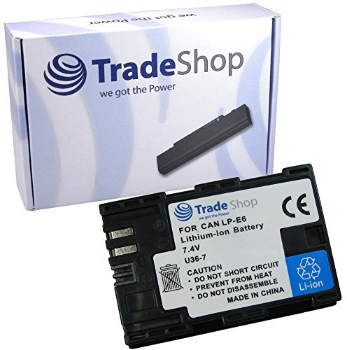 High performance Li-Ion Camera Battery for Canon EOS 5D Mark II / 5 2 - D / 7D / 7 - D EOS 60D / 60 - D EOS - 6D / 6 - D / EOS 5D / 5 3 - D Mark III Replaces Canon LP-E6 LPE6 LP-E-6 LPE - 6