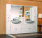 Bagno Italia Mobile Arredo Bagno 30+70+30+70+30 semincasso con doppio lavabo e specchio Mobili arredi 1 l