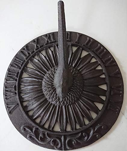 Sunflower And Bird Cast Iron Sundial