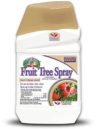 Bonide Captain Jack's Fruit Tree Spray, 16 oz Concentrate, Insect & Disease Control Spray for Organic Gardening