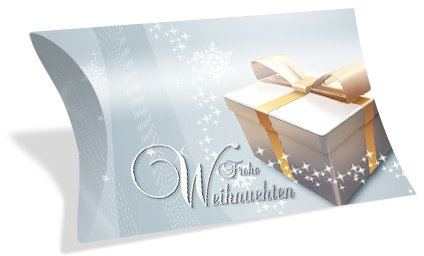Gutscheinkarten in Etui-Form (10 Stück) einfach Werte eintragen und stempeln - Geschenkbox für Weihnachten