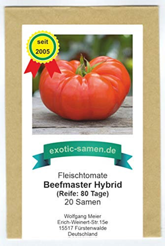 Rote Riesen-Fleischtomate - bis 1 kg schwer - Beefmaster Hybrid - 20 Samen