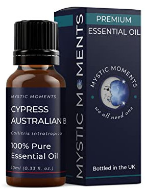 Mystic Moments | Cypress Australian Blue Essential Oil 10ml - Pure & Natural Oil for Diffusers, Aromatherapy & Massage Blends Vegan GMO Free