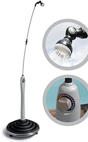 G.F. GF Garden, Doccia Solare Sunny Style, Doccia da Giardino, Piscina, per Esterno, ideale anche in Vacanza e Campeggio, con Miscelatore per acqua calda e fredda,