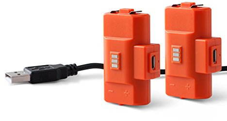 Kit Play and Charge Plus - Con licenza ufficiale Microsoft per Xbox One/Xbox One S/Xbox One X (compatibile con Standard ed Elite)