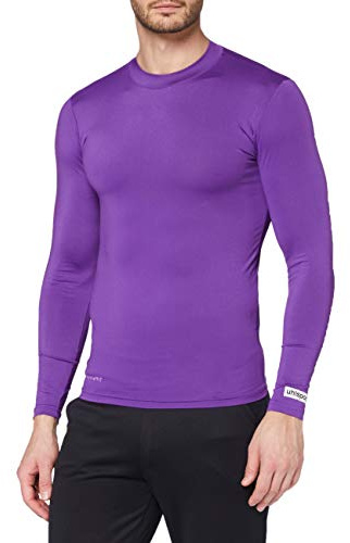 uhlsport Distinction, Maglietta a Maniche Lunghe, Viola (Purple), L