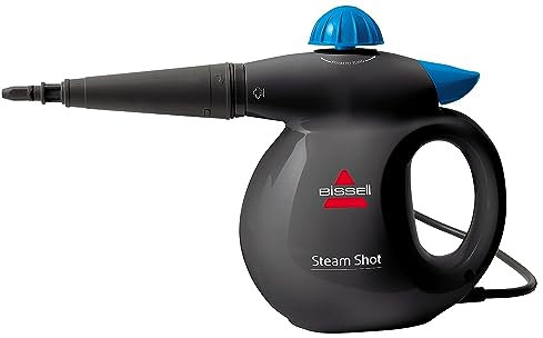 BISSELL SteamShot Handheld Steam Cleaner, Multi-Purpose Handheld Steam Cleaner, Natural Chemical-Free Cleaning, Grey/Black, 2635E