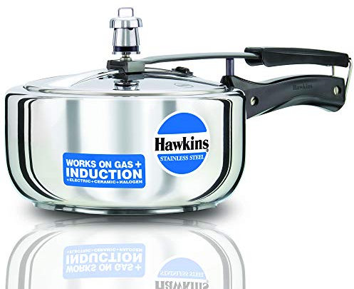Hawkins B60 Pressure Cooker, 3 L, Silver